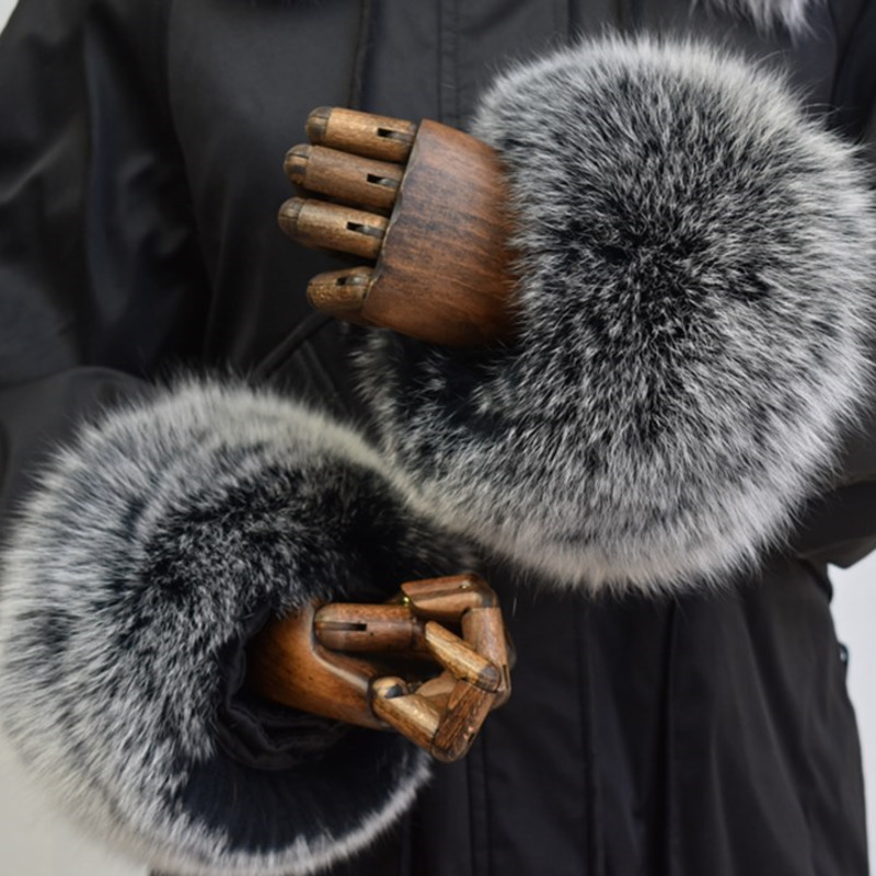 Winter Clothing Color - Fox Fur Cuffs For Women Whole