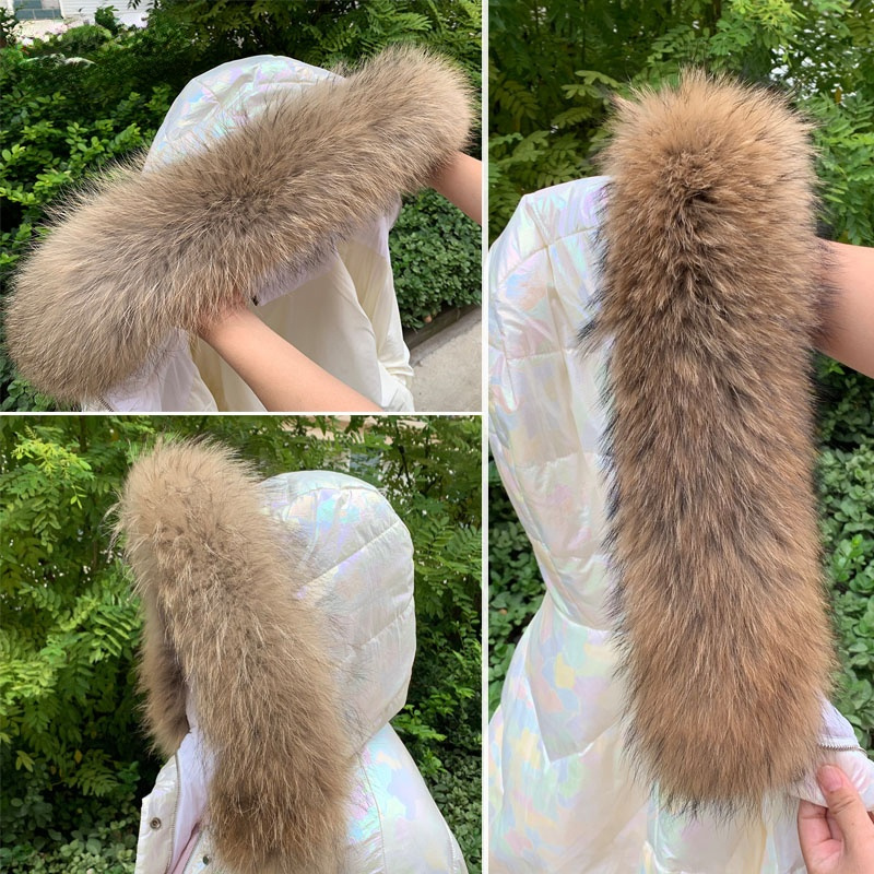 Winter Clothing Color - Real Fur Collar for Coat Parkas