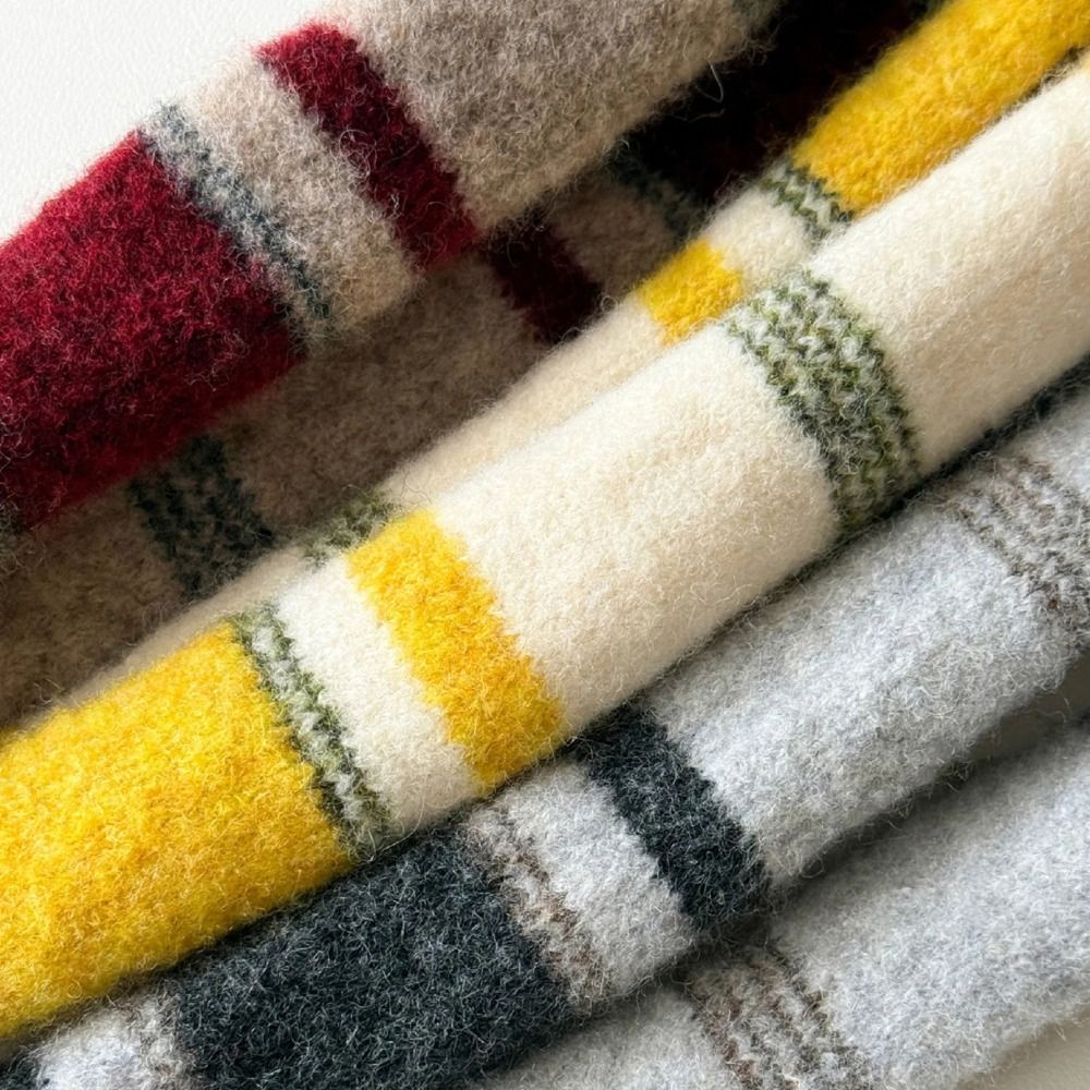 Korean Style Stripe Woolen Sca - Winter Clothing Korea recension och pris