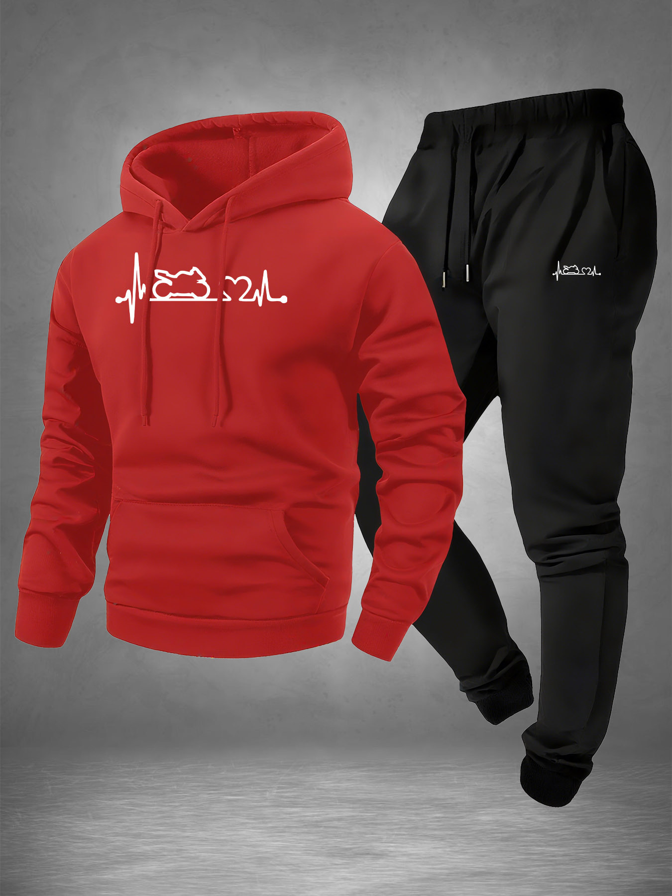 Men 2‑Piece Motorcycle Heartbe - Winter Wear Clothes recension och pris