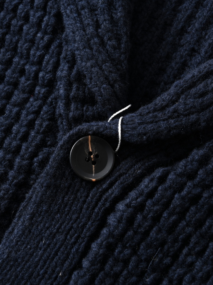 Eu Vintage 100% Wool Chunky Kn - Wool Blend Coat recension och pris