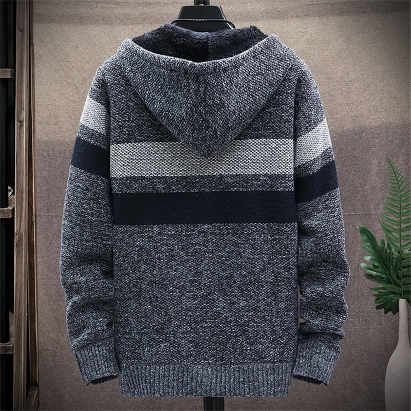 Men's Striped Sweater Coat Thi - Wool Blend Coat recension och pris