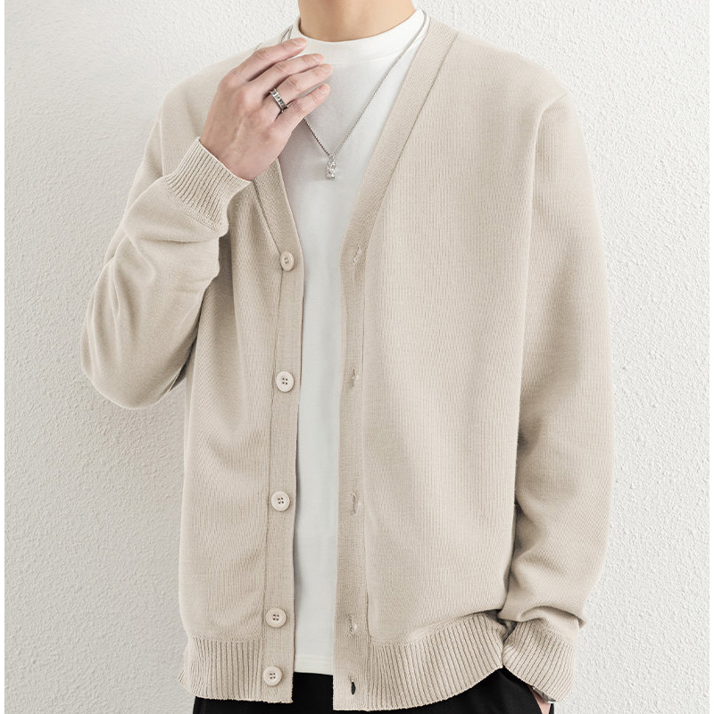 Men Button Sweaters Solid Colo - Wool Blend Coat recension och pris