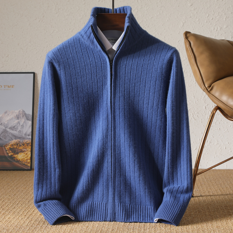 Men 100% Merino Wool Stand-Up  - Wool Blend Coat recension och pris