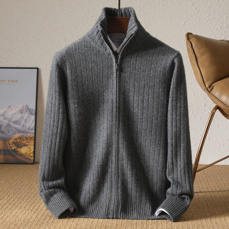 Men 100% Merino Wool Stand-Up  - Wool Blend Coat recension och pris