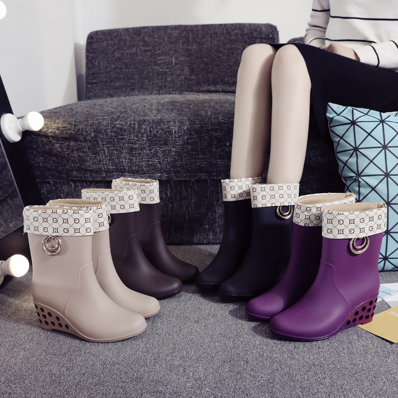 Korean Style Wedges Mid Tube R - Winter Clothing Korea recension och pris