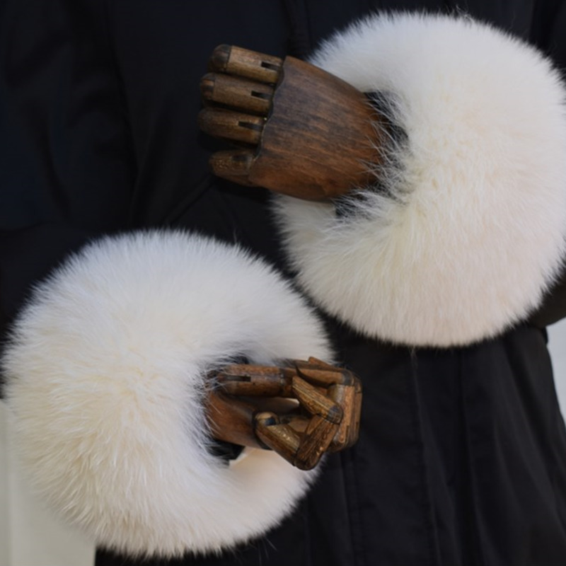 Fox Fur Cuffs For Women Whole  - Winter Clothing Color recension och pris