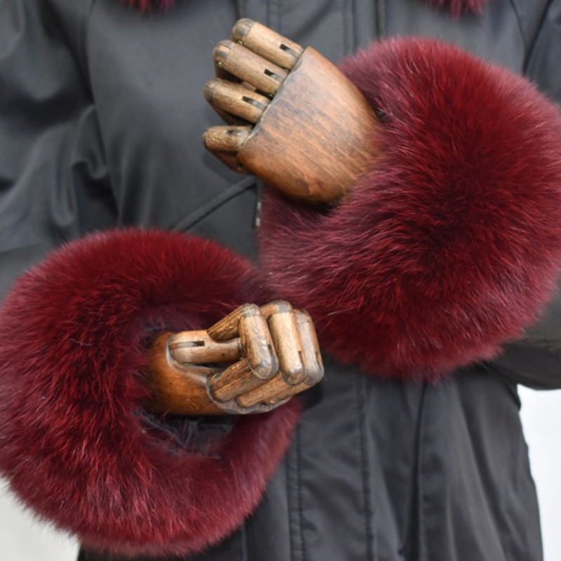 Fox Fur Cuffs For Women Whole  - Winter Clothing Color recension och pris