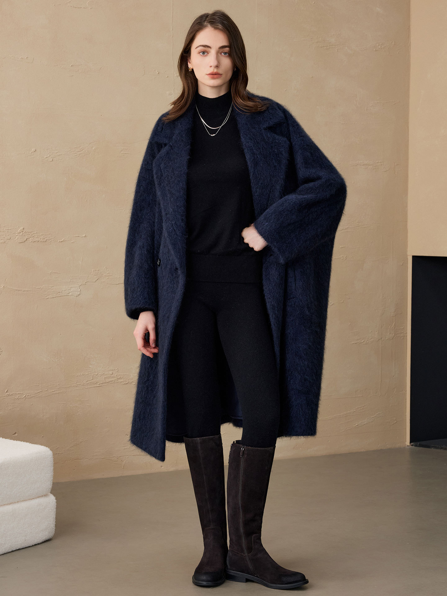 Allingentle Women's Blazer Woo - Wool Blend Coat recension och pris