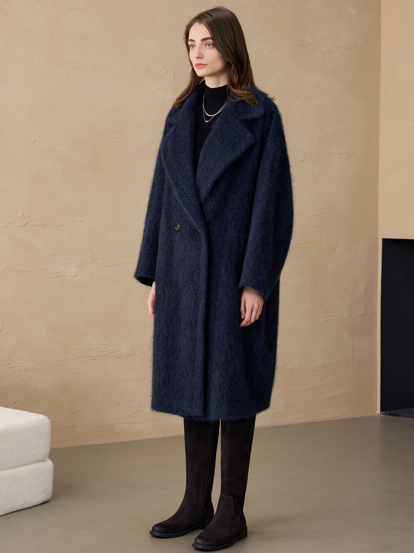 Allingentle Women's Blazer Woo - Wool Blend Coat recension och pris