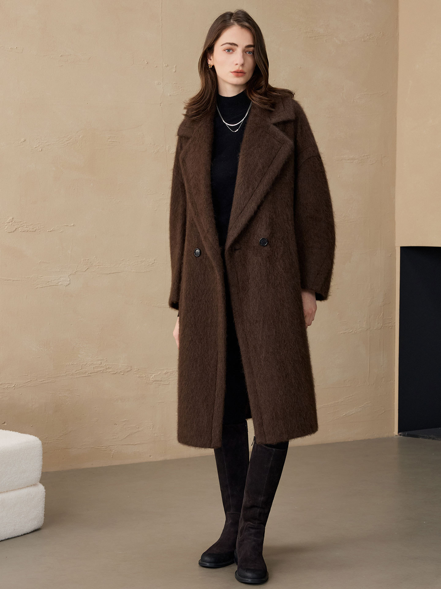 Allingentle Women's Blazer Woo - Wool Blend Coat recension och pris