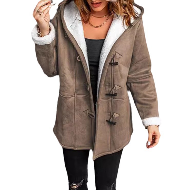 Coats Women Wool Thick Hooded  - Wool Blend Coat recension och pris
