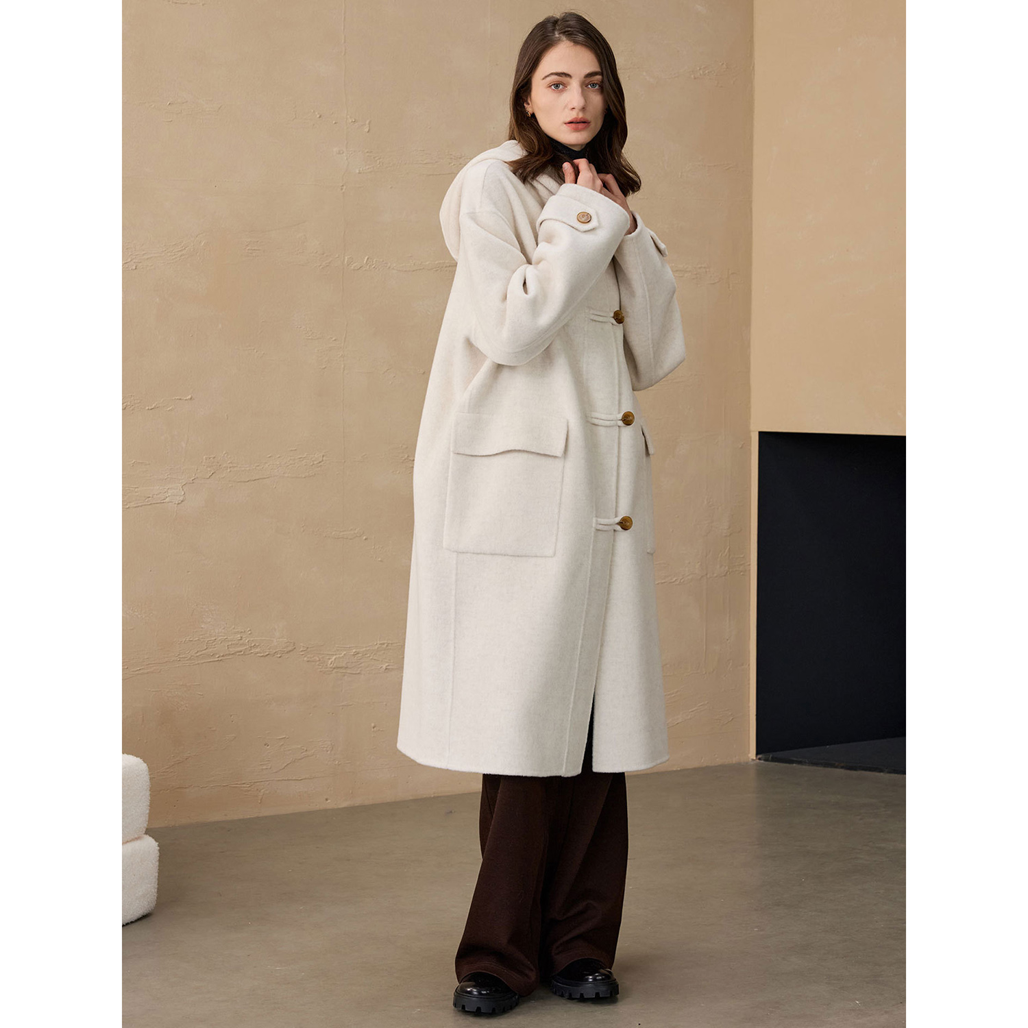 Allingentle Women's Blazer Woo - Wool Blend Coat recension och pris