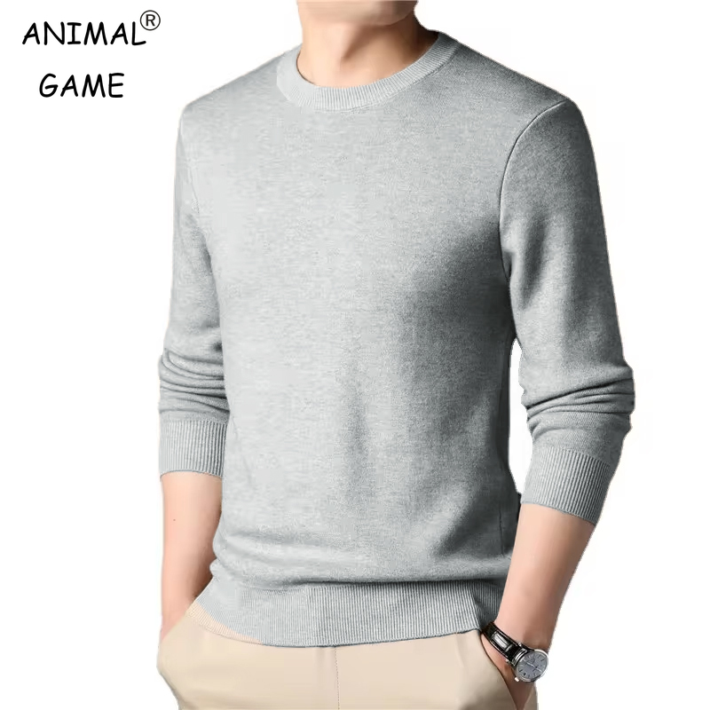 Men's Solid Color Knitted Pull - Wool Blend Coat recension och pris