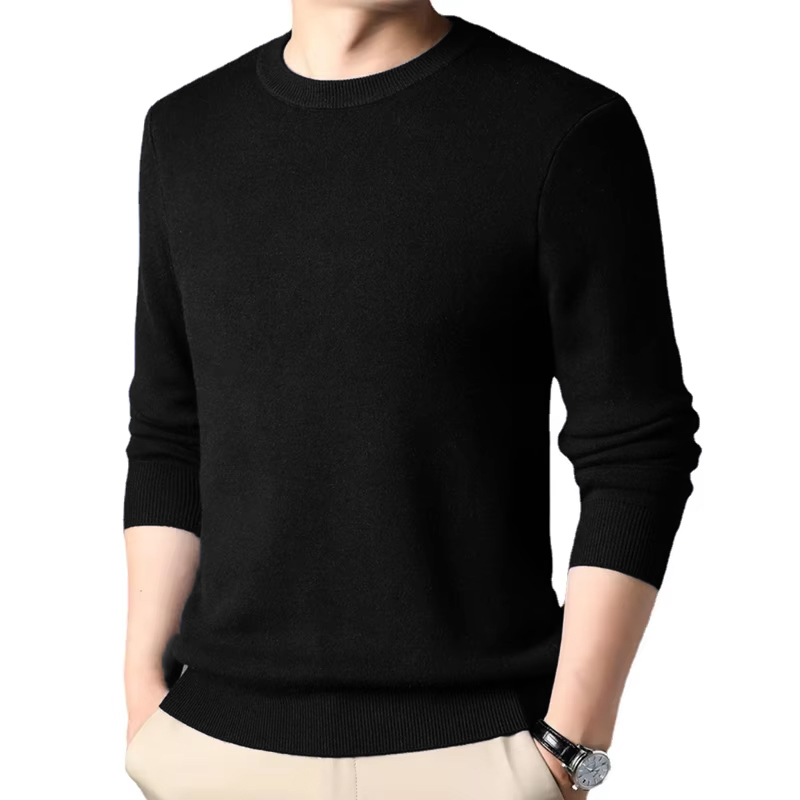 Men's Solid Color Knitted Pull - Wool Blend Coat recension och pris