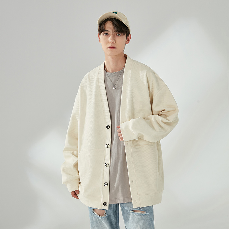 Knit Cardigan Men Korean Style - Wool Blend Coat recension och pris