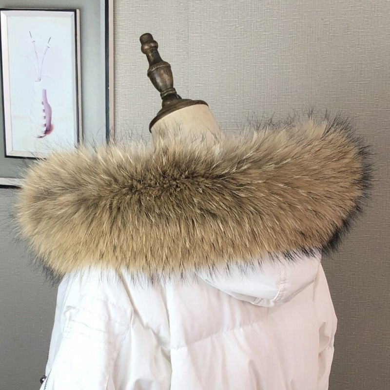 Real Fur Collar for Coat Parka - Winter Clothing Color recension och pris