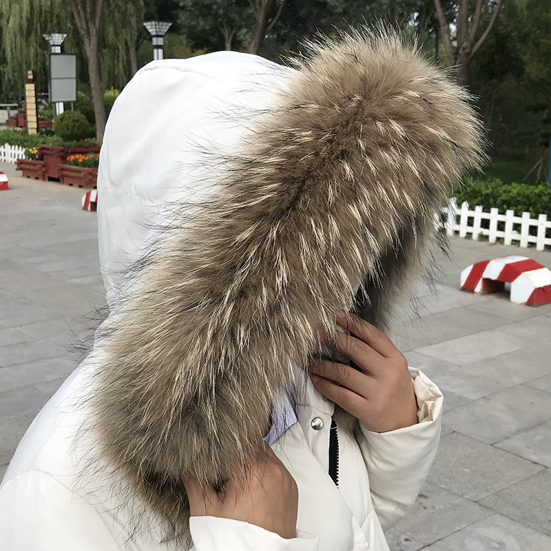 Real Fur Collar for Coat Parka - Winter Clothing Color recension och pris