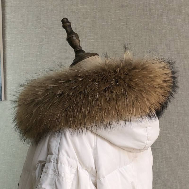 Real Fur Collar for Coat Parka - Winter Clothing Color recension och pris