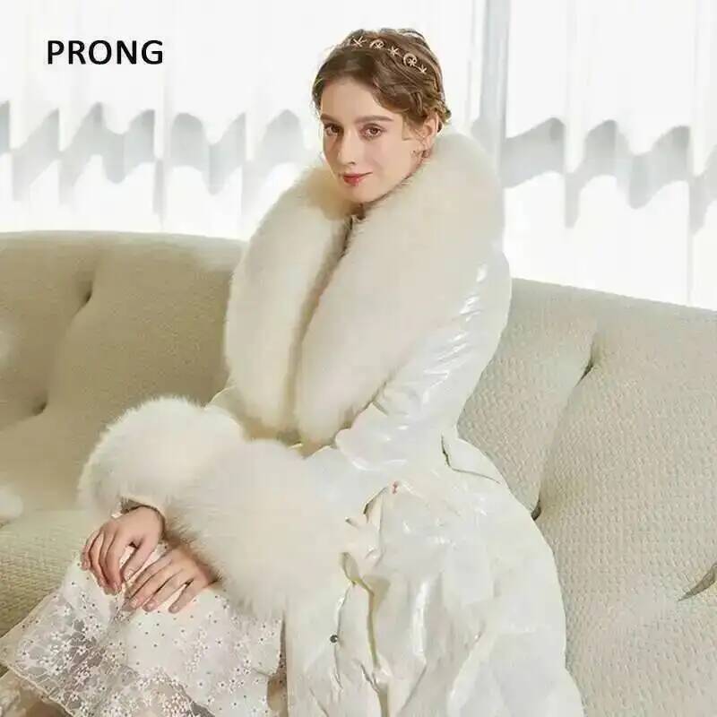 100% Real Fox Fur Collar Winte - Winter Wear Clothes recension och pris