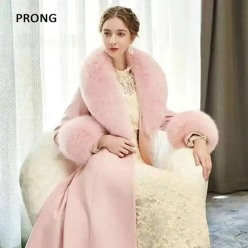 100% Real Fox Fur Collar Winte - Winter Wear Clothes recension och pris