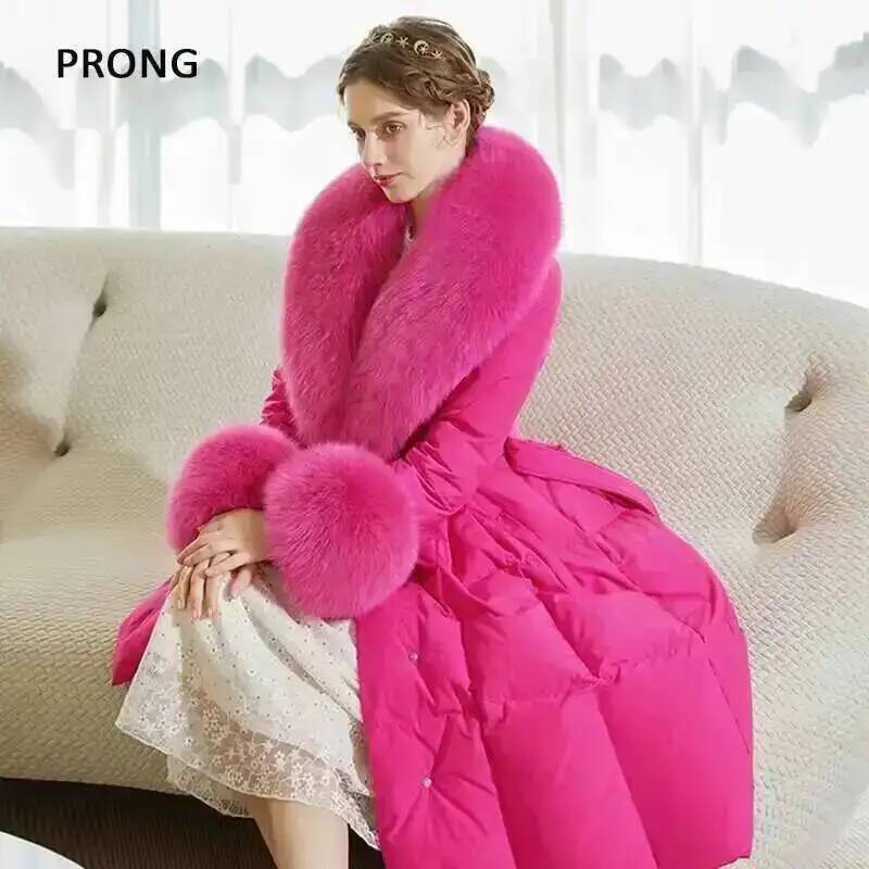 100% Real Fox Fur Collar Winte - Winter Wear Clothes recension och pris