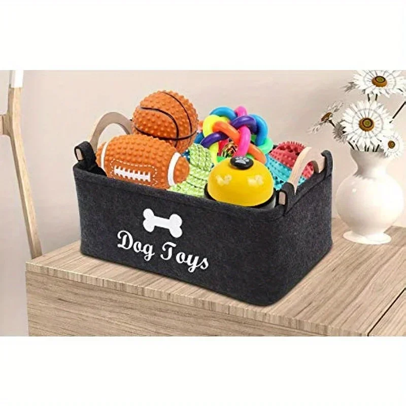 Felt pet toy box, dog toy box, - Winter Clothing Organizer recension och pris
