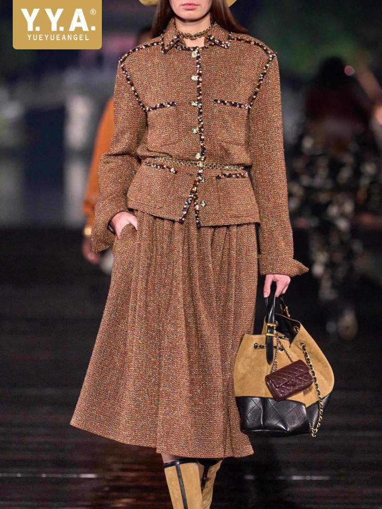 Female Elegant Turndown Collar - Wool Blend Coat recension och pris