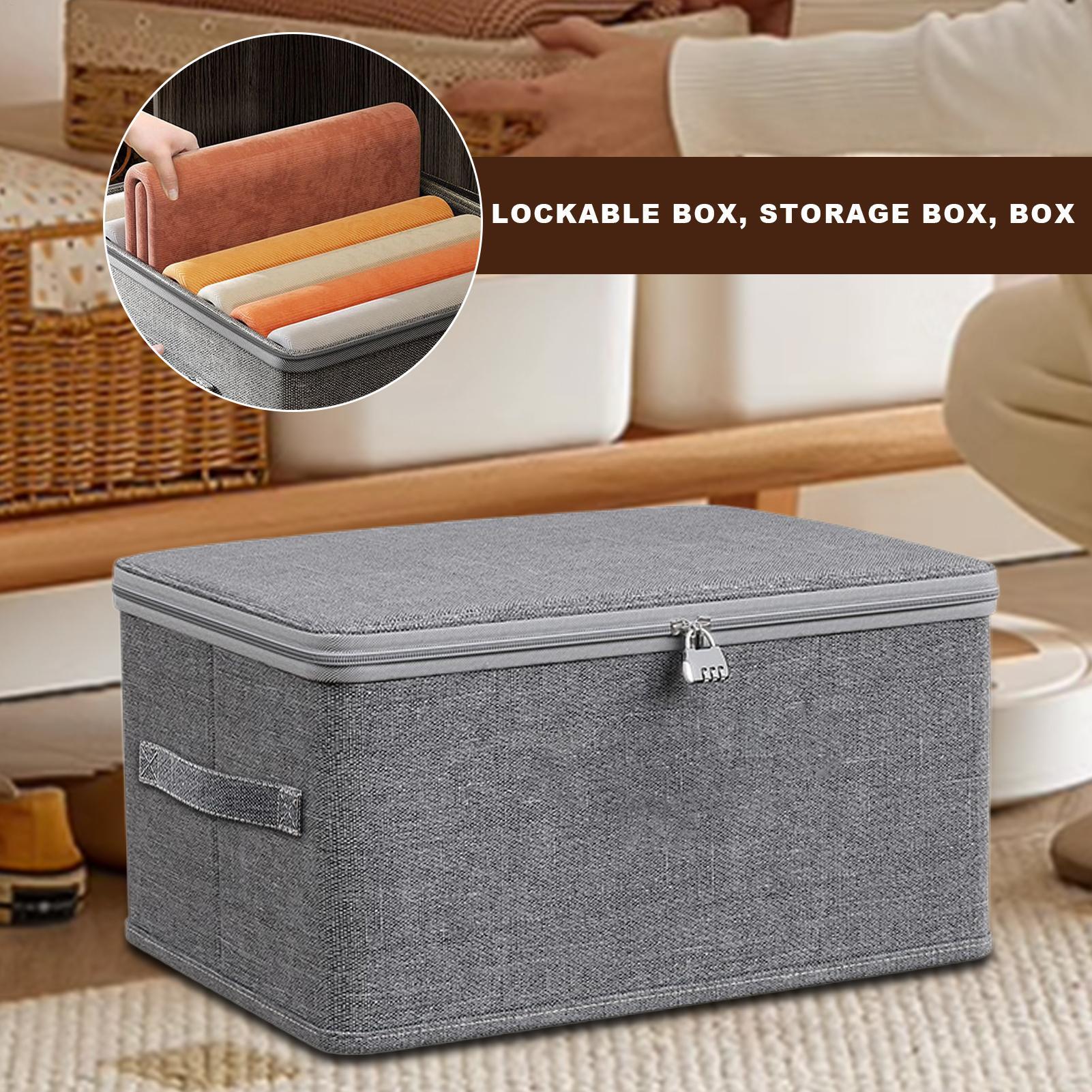 Lockable Storage Box with Lid  - Winter Clothing Organizer recension och pris
